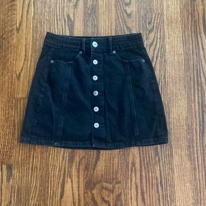 American Eagle Black Denim Skirt